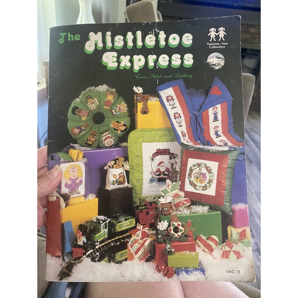 Vanessa-Ann Collection The Mistletoe Express Cross Stitch Quilting 1982 VAC 13